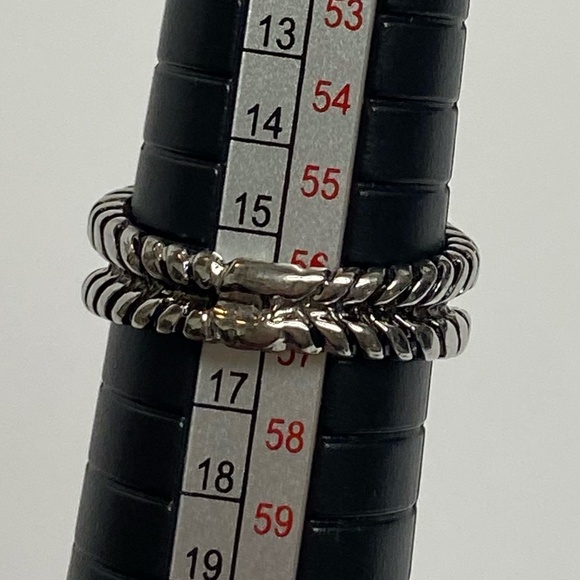 Silpada Sterling Silver with off white yellow center stone ring Size 8 - Picture 4 of 8